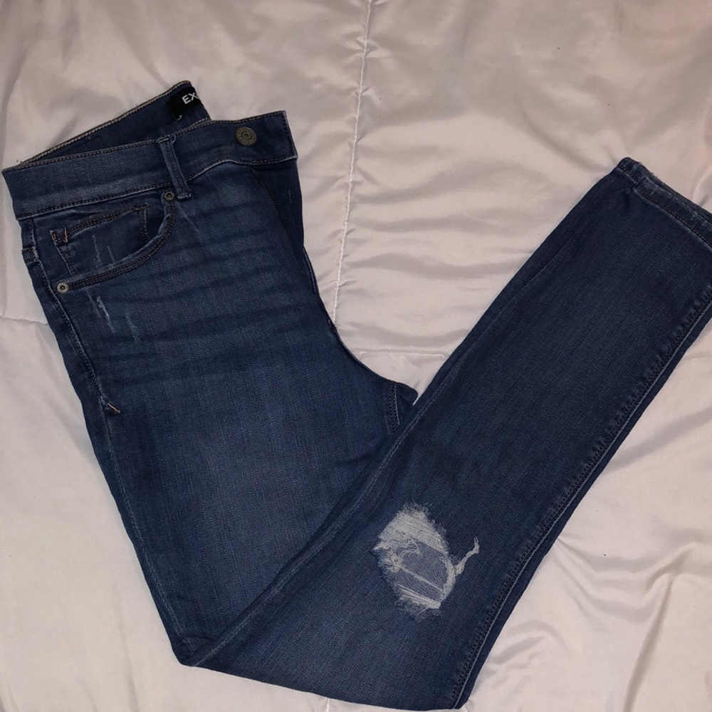 Express high rise ankle leggings